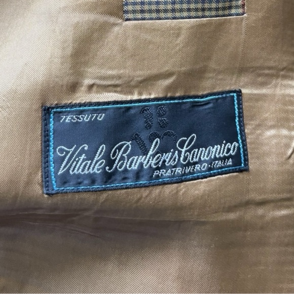 Hugo Boss vintage Corleone check plaid Vitale Barberis Caronico wool blazer | 42 - Picture 11 of 15